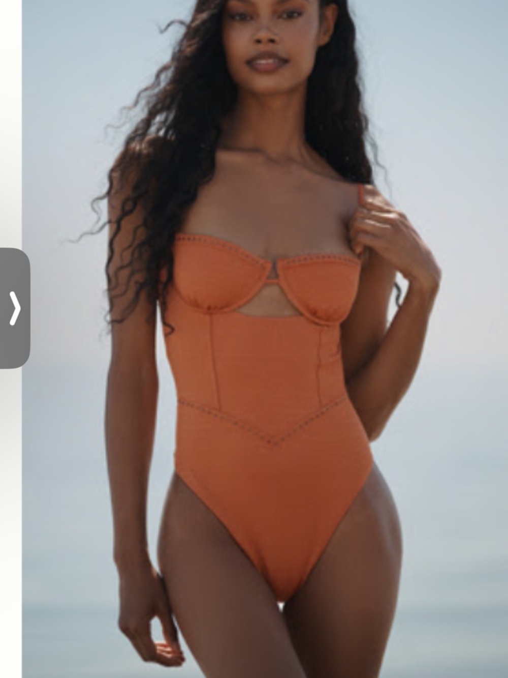 Maaji Orange and White Patterned One-Piece Swimsuit - Picture 2 of 6